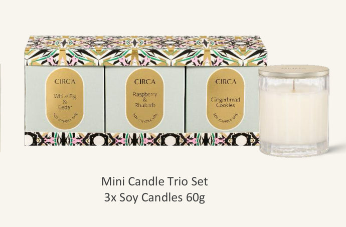 Circa Christmas Collection 23 - MINI CANDLE TRIO 3x60g Soy Candles