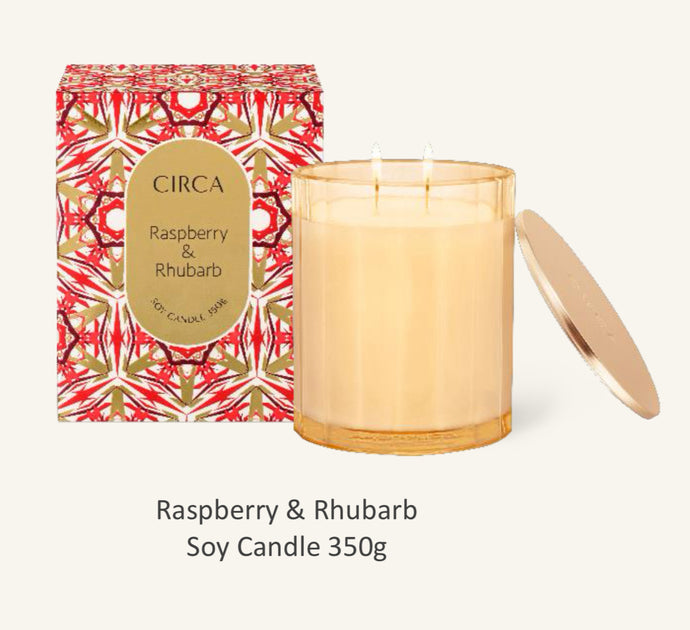 Circa Christmas Collection 24 - Raspberry & Rhubard Candle 350g