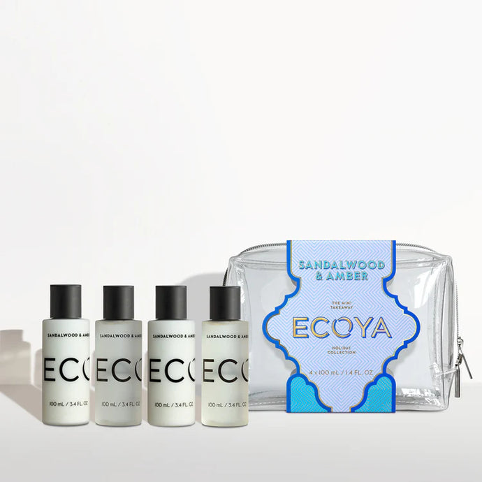 Ecoya Mini Takeaway Set 24 - Sandalwood and Amber